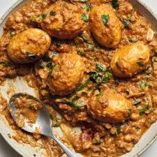 Peanut Butter Egg Curry