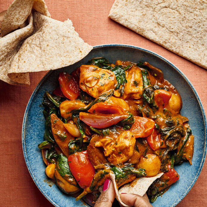 Saag-Aloo-Chicken-Jalfrezi